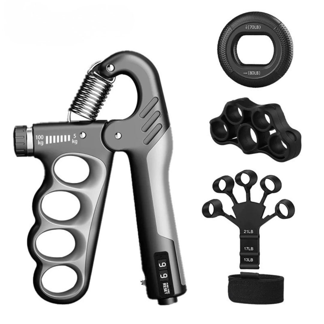 Adjustable Metal Hand Gripper Grip Strengthener Fitness Strength Training Rehabilitation Forearm Training Muscle Building | Sansoti