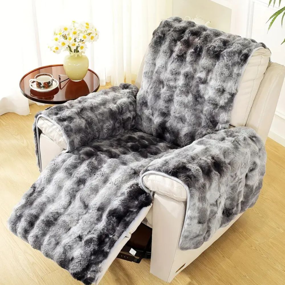 Fluwelen Relax Fauteuil Hoes met Antislip | Luxe Textuur & Perfecte Pasvorm voor Bescherming | Sansoti