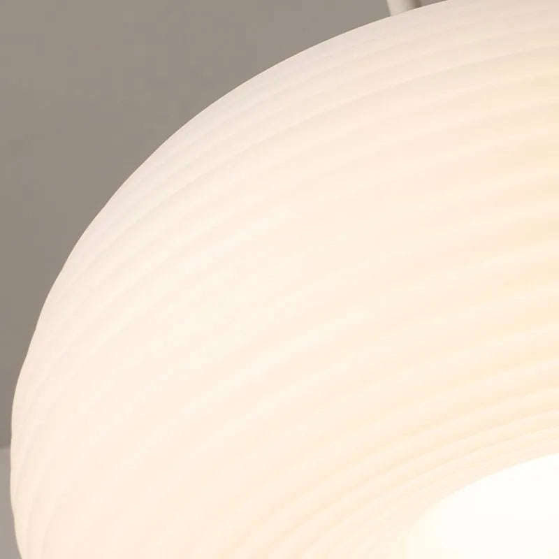 Hanglamp Wit Acryl Ovale Trommel LED Dimbaar Woonkamer Eetkamer Slaapkamer Modern Scandinavisch Design | Sansoti