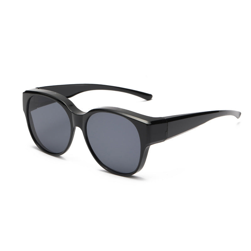 Overzet Zonnebril met Gepolariseerde UV400 Glazen – Past Over Normale Bril – Trendy Cat-Eye Montuur | Sansoti