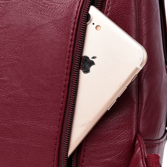Leren Damesrugzak Elegant Design Praktisch Schoudertas Dagelijks Gebruik Mode Accessoire Veelzijdig Stijlvol | Sansoti