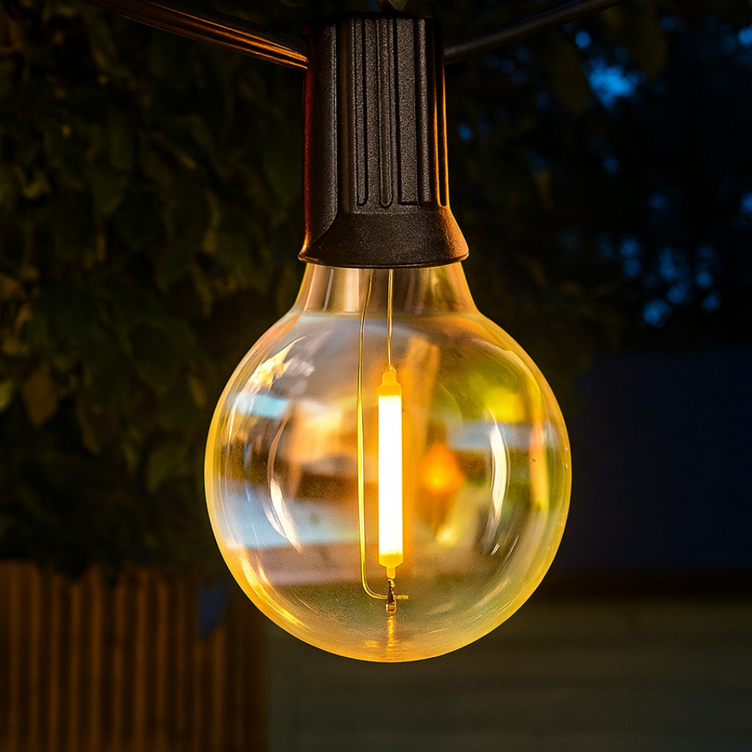 USB String Lights Patio Outdoor Lighting 20-40 Bulbs Waterproof IP65 Ambient Lighting for Garden Balcony Party Lighting | Sansoti