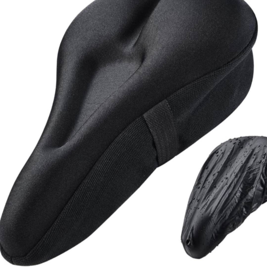 Gel Saddle Cushion with Extra Padding for Comfortable Cycling E-bikes Sports Bikes Mountain Bikes Saddle Cover | Sansoti
