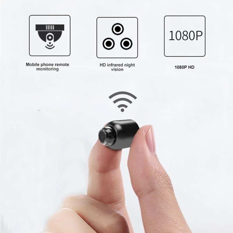 Compact WiFi Security Camera 0.3MP with Night Vision and Motion Detection for Home Office and Monitoring | Sansoti