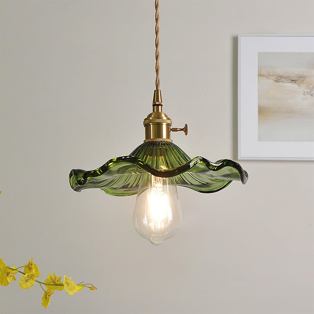 Hanglamp Glas Bloem LED Design Pendellamp Wit Woonkamer Slaapkamer Eetkamer Sfeerverlichting | Sansoti