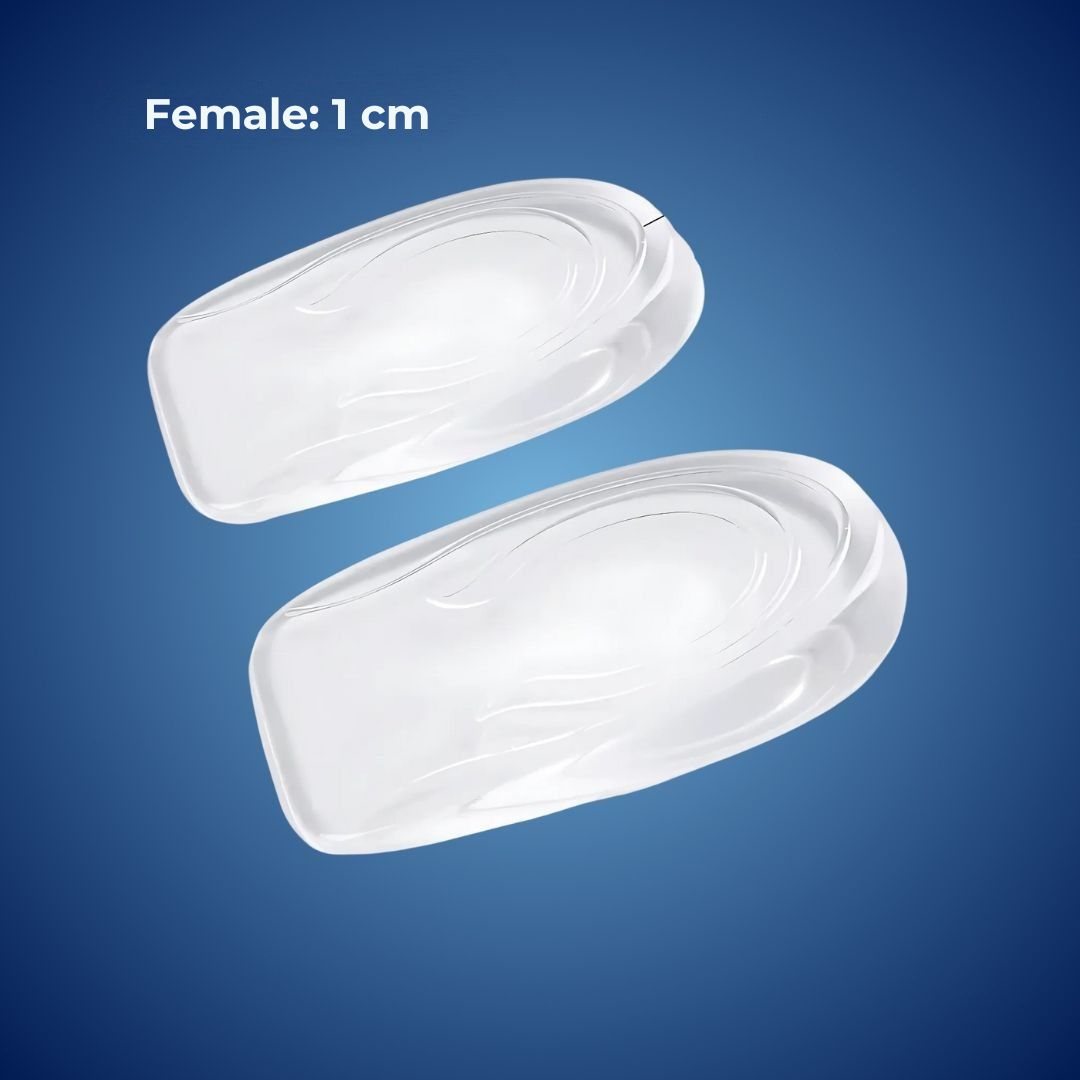 Silicone Gel Heel Cushions for Height Increase and Pain Relief – Anatomical Comfort | Sansoti