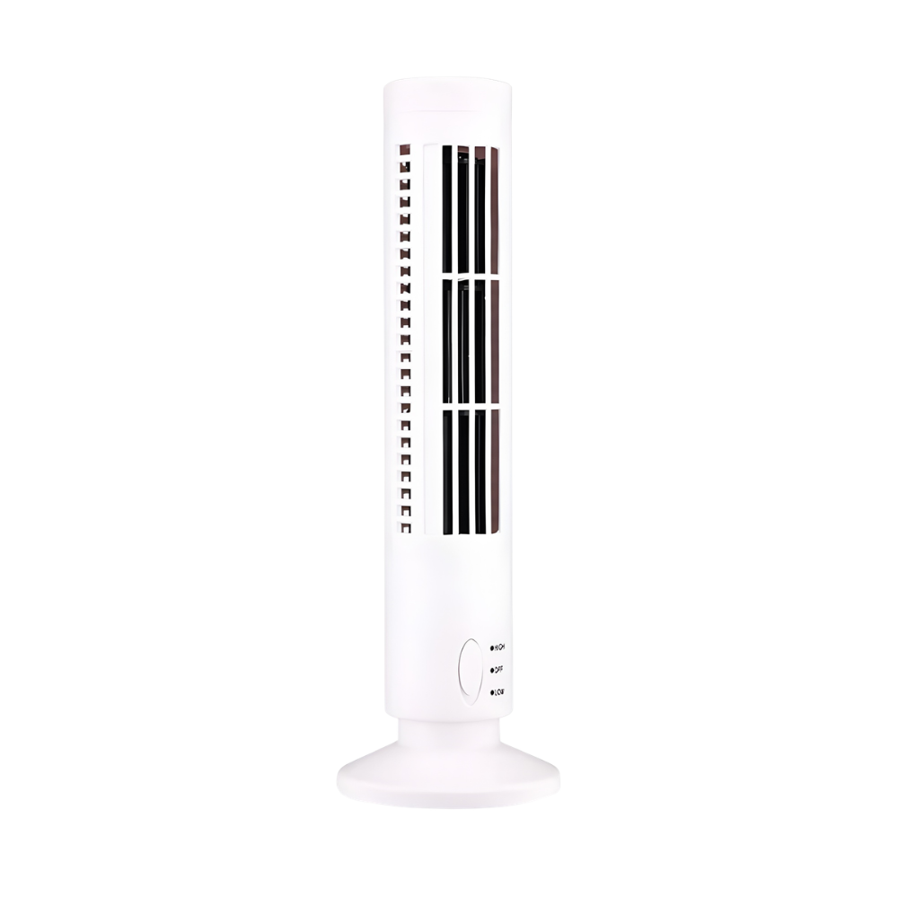 Compact Mini Fan with Bladeless Design, USB Powered for Desk & Nightstand | Sansoti