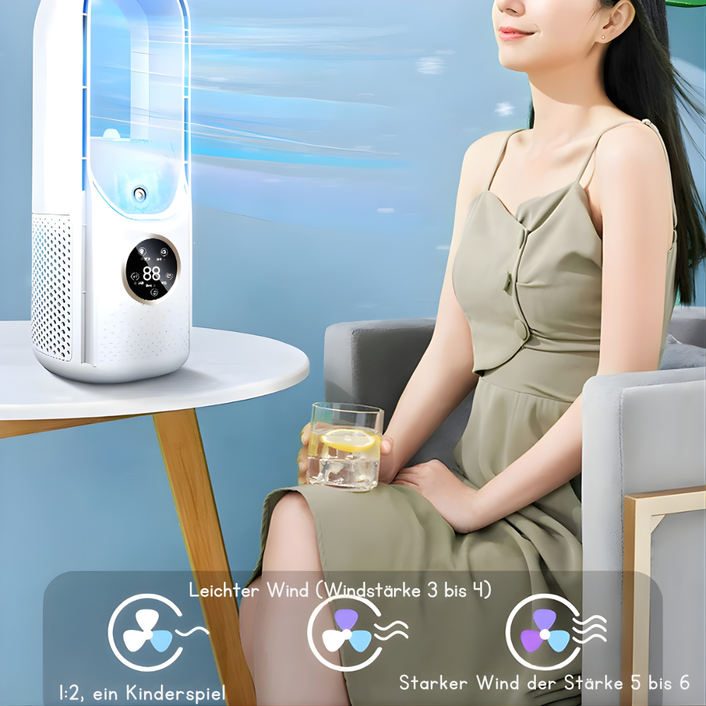 Mobile Air Cooler with LED Display – Compact Cooling System for Desk or Table | Sansoti