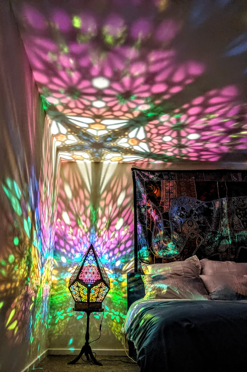 Boheemse Diamant Tafellamp met USB LED – Handgemaakte Nachtlamp voor Slaapkamer en Woonkamer | Sansoti