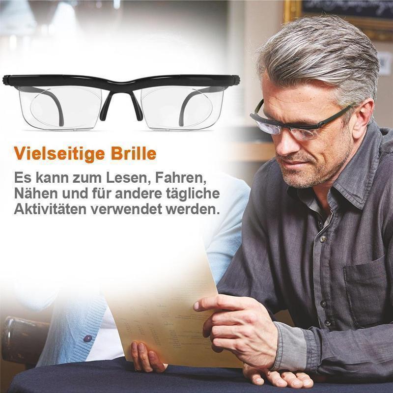 Verstelbare Leesbril met Aanpasbare Focus Dioptrie -6.0 tot +3.0 Zwart Unisex voor Lezen Autorijden Computer | Sansoti