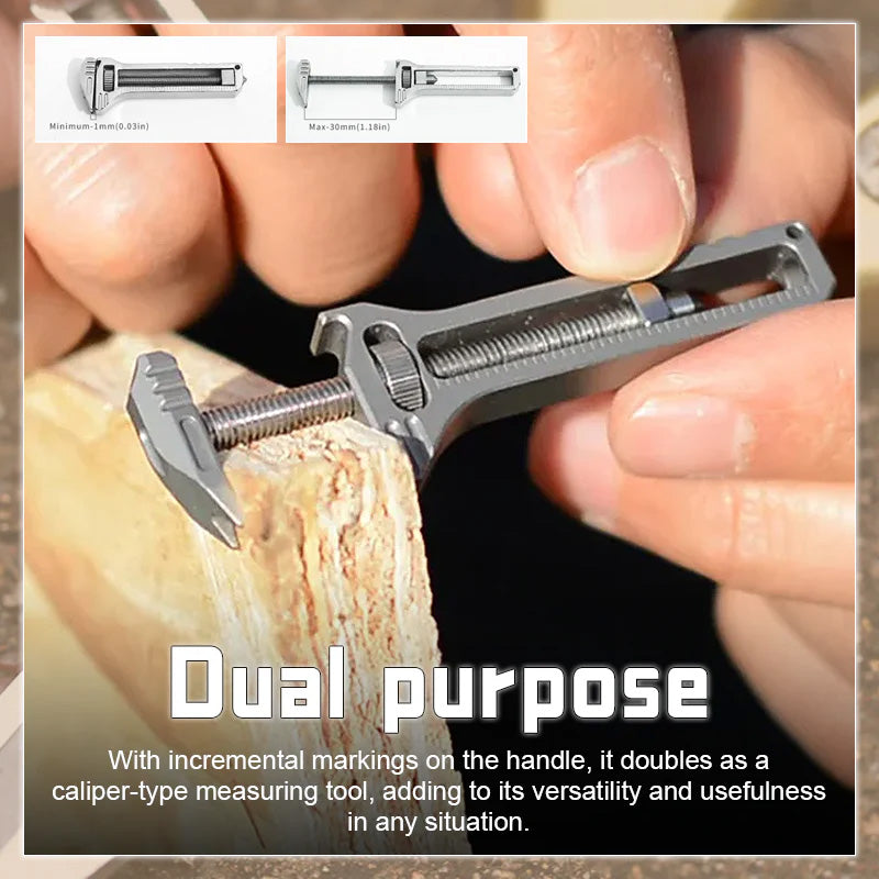 Multifunctional Compact Wrench with Integrated Bottle Opener and Measuring Scale for DIY, Camping and Outdoor Use | Sansoti