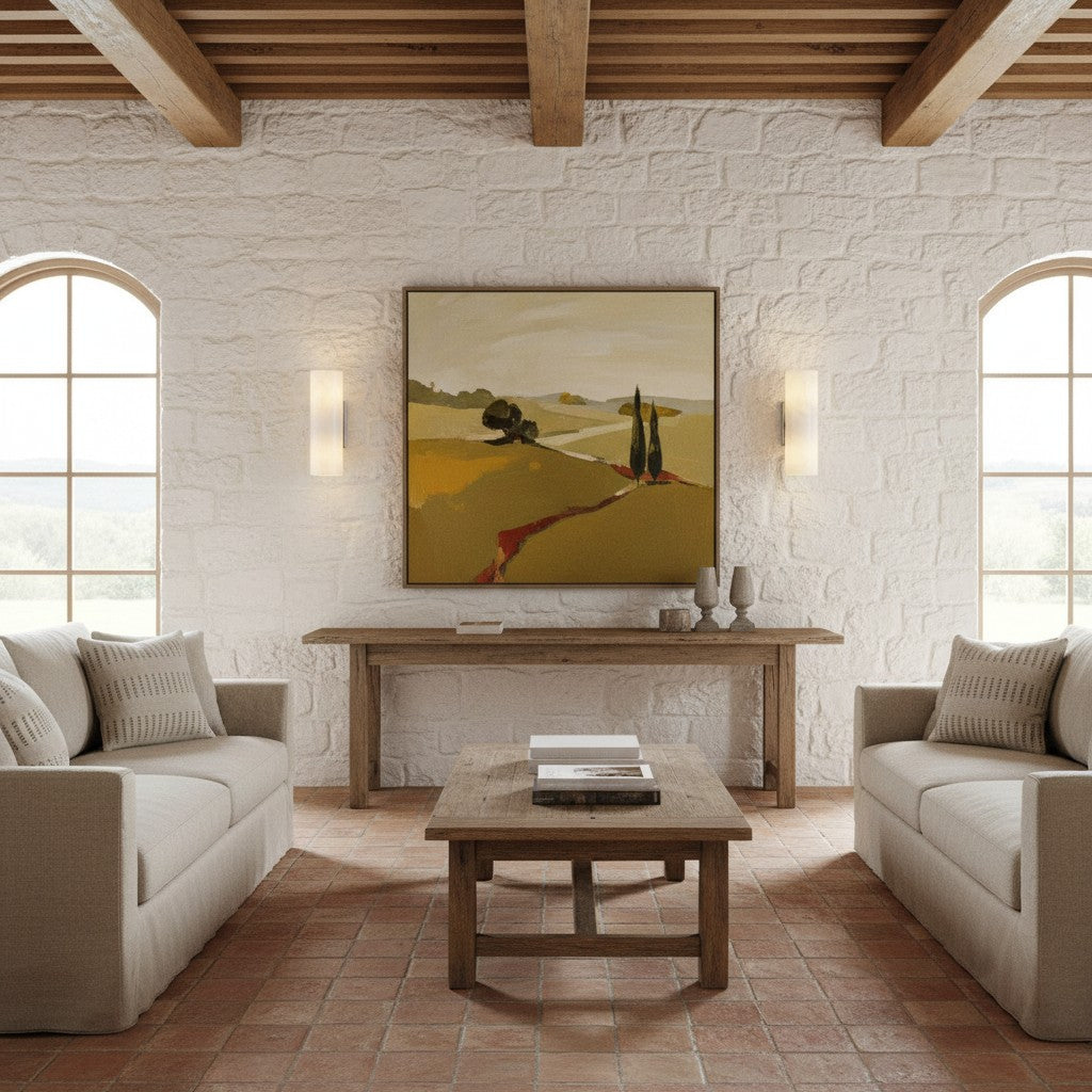 Cilindervormige wandlamp met natuurlijk albast of geribde glazen kap Brons Nikkel Messing | Sansoti