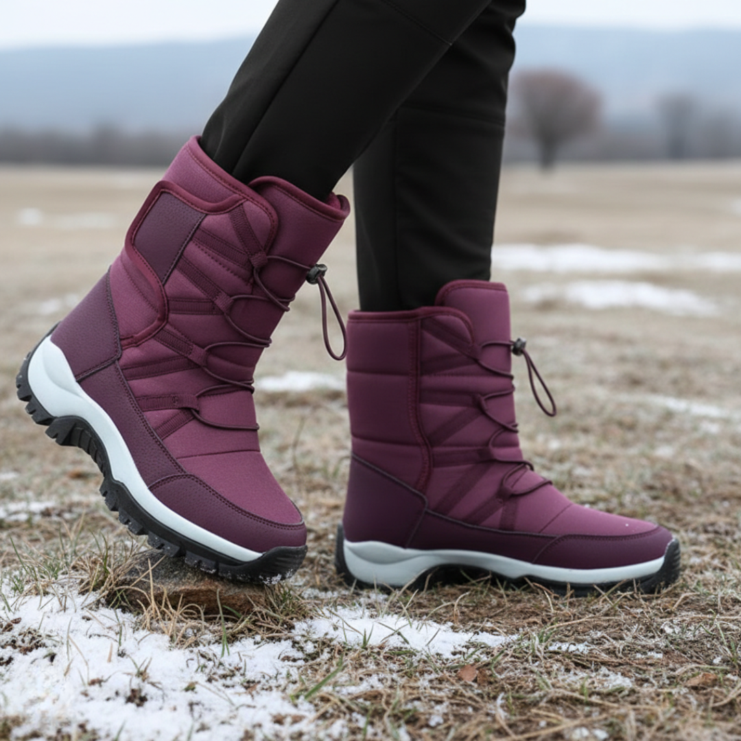 Waterproof Winter Boots with Plush Lining – Snow Boots for Women and Men – Non-Slip Winter Shoes | Sansoti