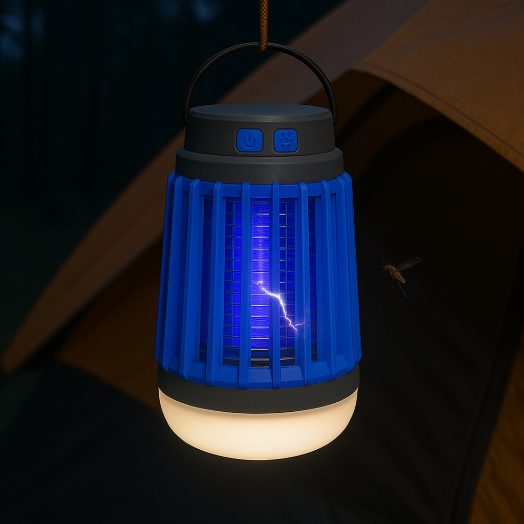 Solar Insectenlamp met UV-Licht en Campingverlichting voor Buiten Muggenbestrijding Tuin Terras Balkon | Sansoti