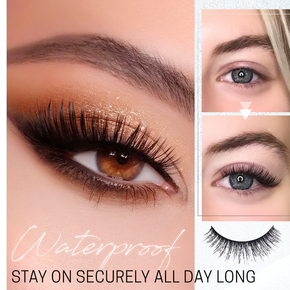 Reusable Self-Adhesive False Eyelashes Water-Resistant Natural Look without Glue Fake Eyelashes Eye Makeup | Sansoti