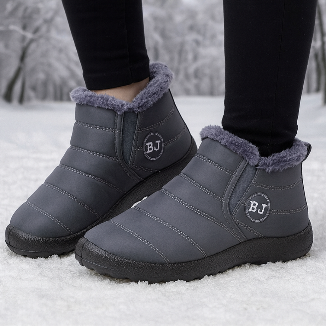 Wasserdichte Winterstiefel für Damen mit warmem Futter und rutschfester Sohle für Schnee, Kälte, Spaziergänge und Winterwetter | Sansoti