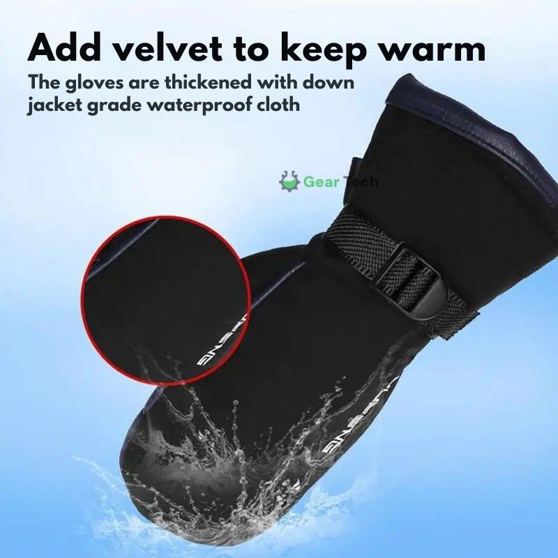 USB Verwarmde Handschoenen Dubbelzijdig Waterafstotend Touchscreen Winterwarmte Skiwanten Outdoor Vingertoppen | Sansoti
