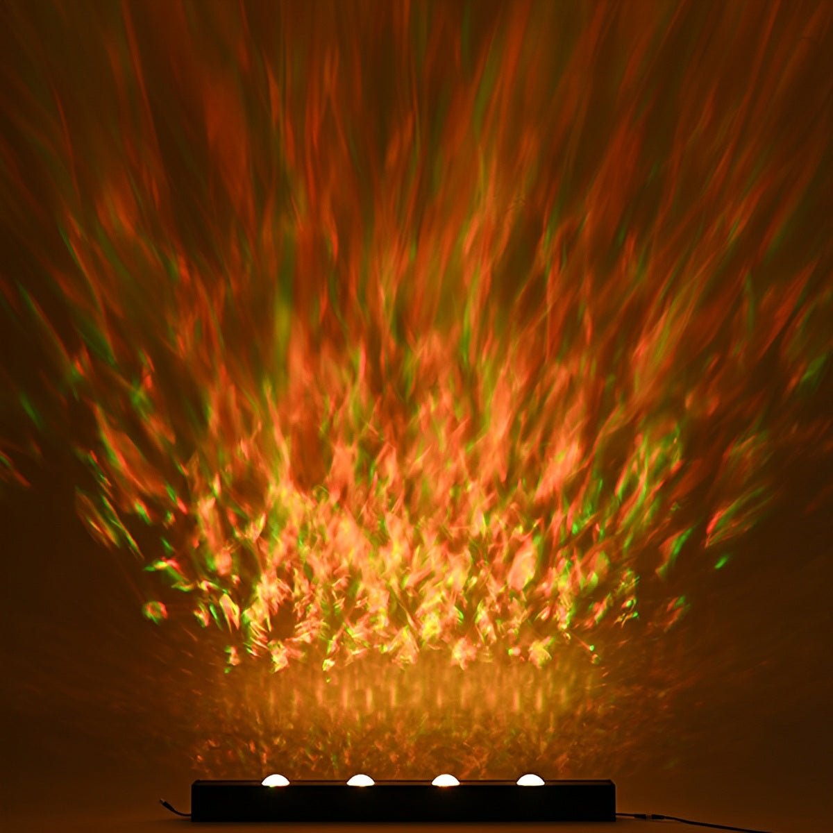 Applique murale LED à effet de vague RGBW en aluminium noir, 50 cm/100 cm, éclairage d'ambiance pour le salon et la chambre | Sansoti