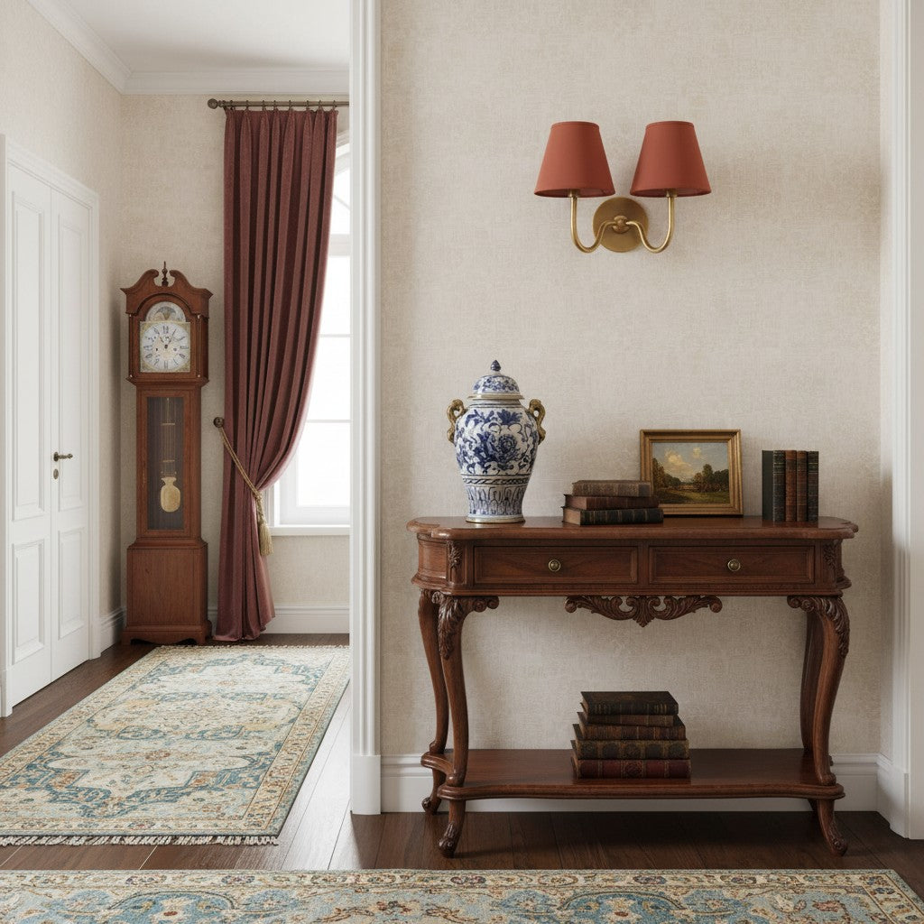 Wandlamp met Geplisseerde Stoffen Kap – Klassieke Verlichting voor Slaapkamer en Woonkamer | Sansoti