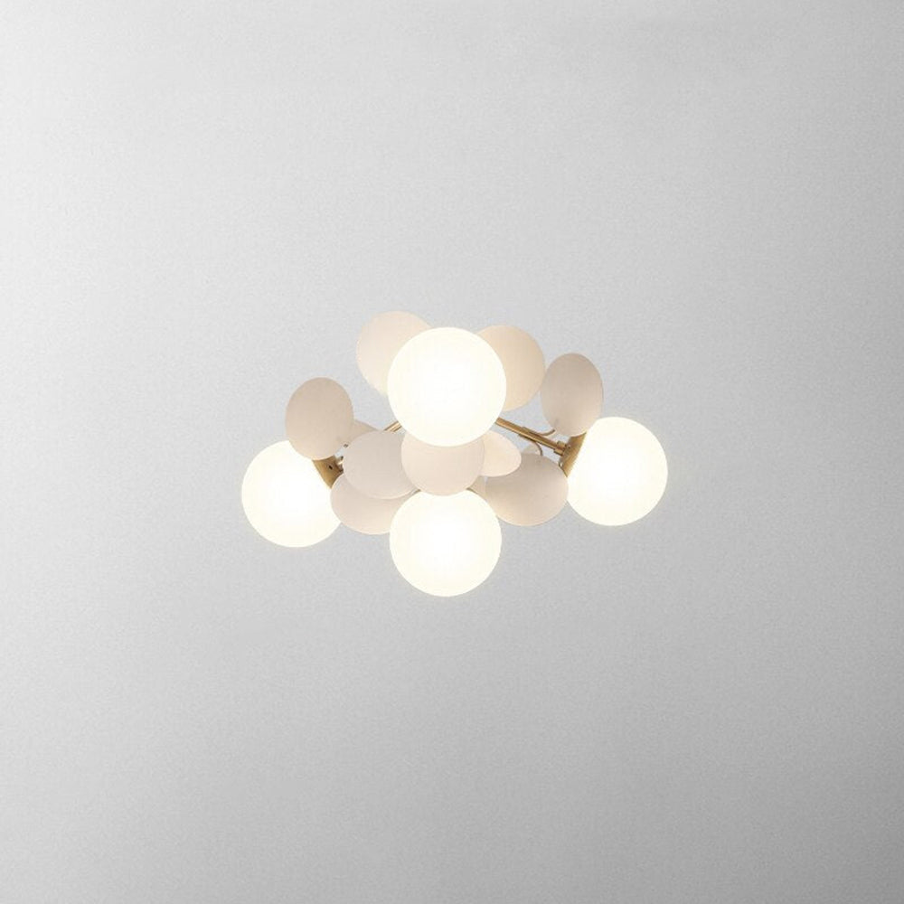 Bloementaklamp Plafond Meerkleurig Glas Metaal 4-15 Lichtpunten Natuurgeïnspireerd Design Woonkamer Eetkamer | Sansoti