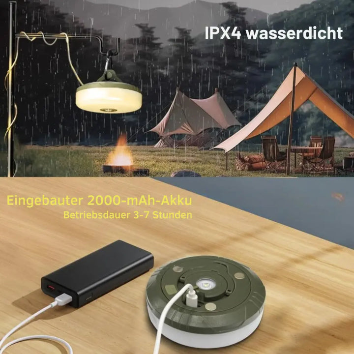 4-in-1 Campinglamp LED RGB Lichtslinger 10m 2000mAh Powerbank IPX4 Tentlamp Zaklamp Buitenlamp Festival Tuin Oplaadbaar | Sansoti