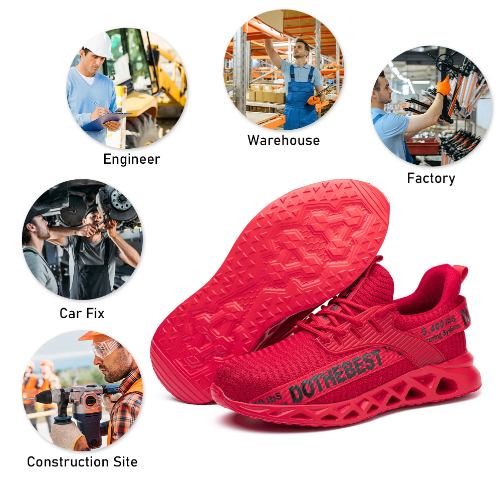 Veiligheidsschoenen Ultralight S3 met Stalen Neus en Kevlar Antislip Zool Maat 40-47 Werk- en Bouwschoenen | Sansoti