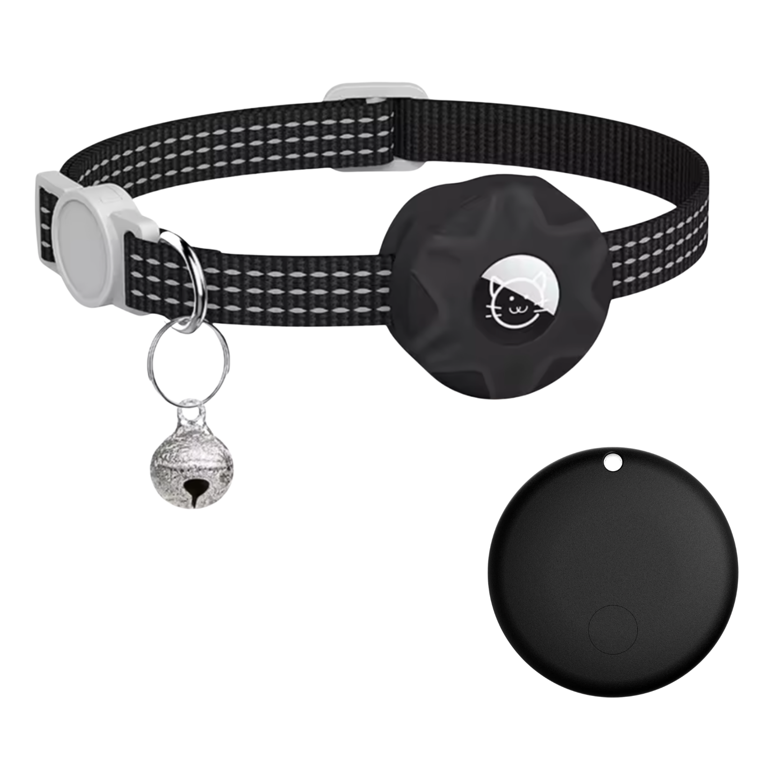 Slimme Locatietracker voor Honden en Katten met Reflecterend Halsband – Android – Compact & Waterdicht – 8-10 Maanden Batterijduur | Sansoti