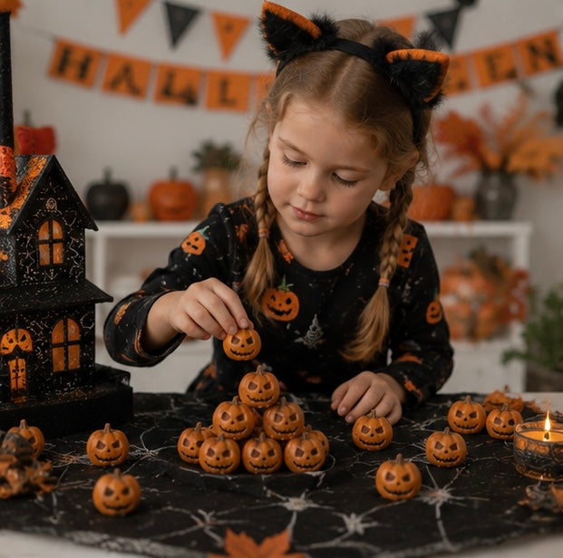 Mini Resin Pumpkins Halloween Decoration Craft Material Festive Home Décor Crafts Autumn Decoration | Sansoti