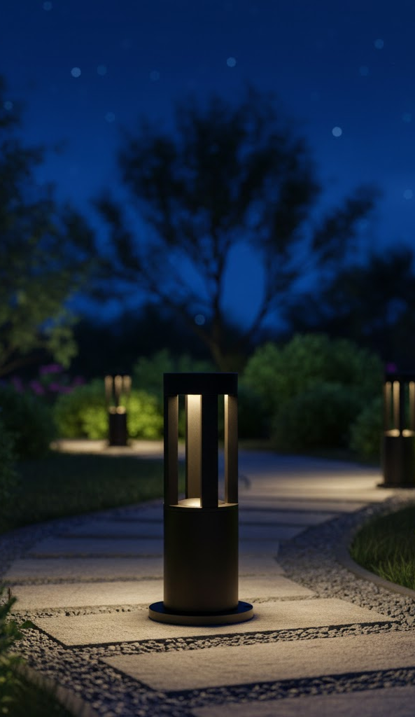 Staande tuinlamp LED aluminium waterdicht moderne buitenverlichting voor pad terras oprit tuin 30-100cm | Sansoti