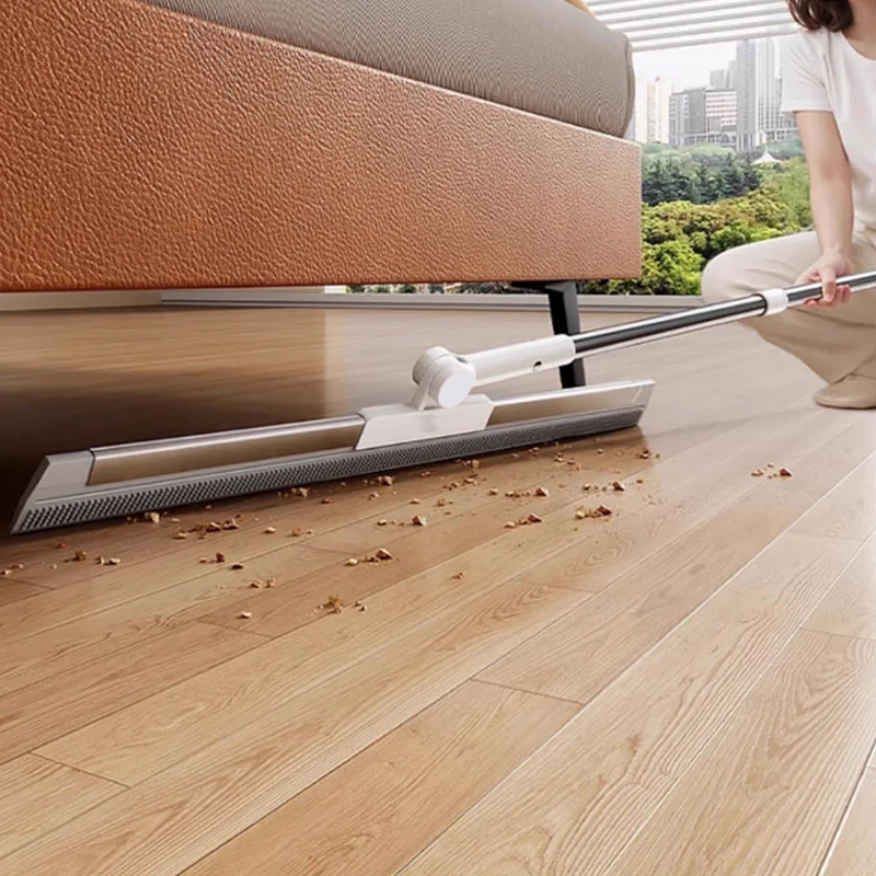 Bodenwischer mit Gummilippe und TPE-Bürsten 30cm 50cm Multifunktionale Reinigung für Hartböden | Sansoti