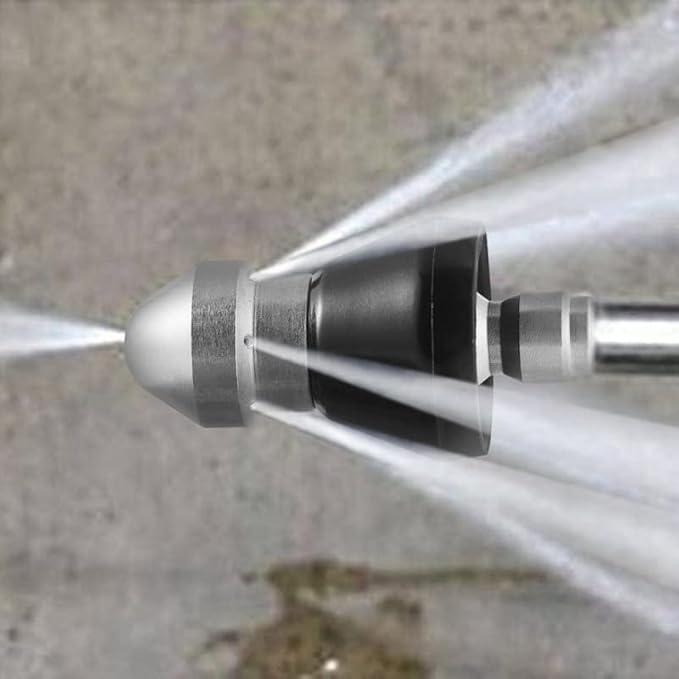 Hogedruk Afvoerreinigers-Sproeikop 1/2"-3/4" met Achterwaartse Waterjets voor Verstopte Leidingen | Sansoti