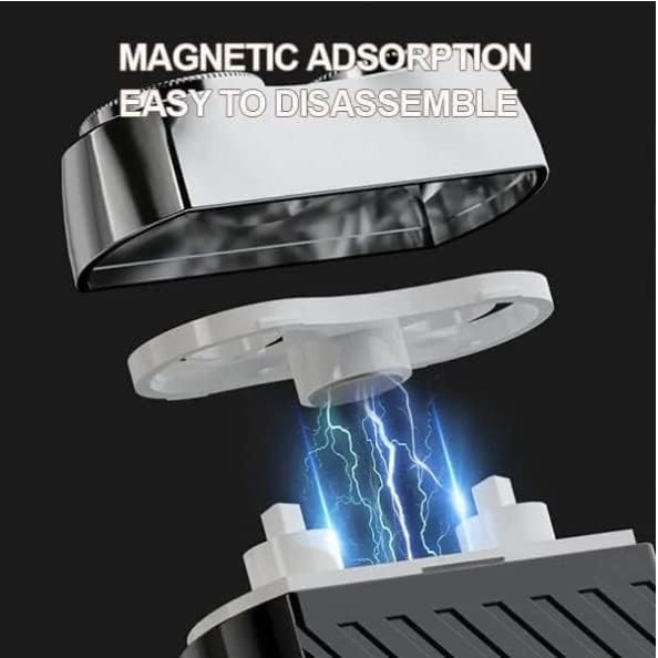 Kompakter elektrischer Rasierer mit Dual-Rotationssystem Wasserdicht USB-C-aufladbar Nass- und Trockenrasur Reiseformat | Sansoti