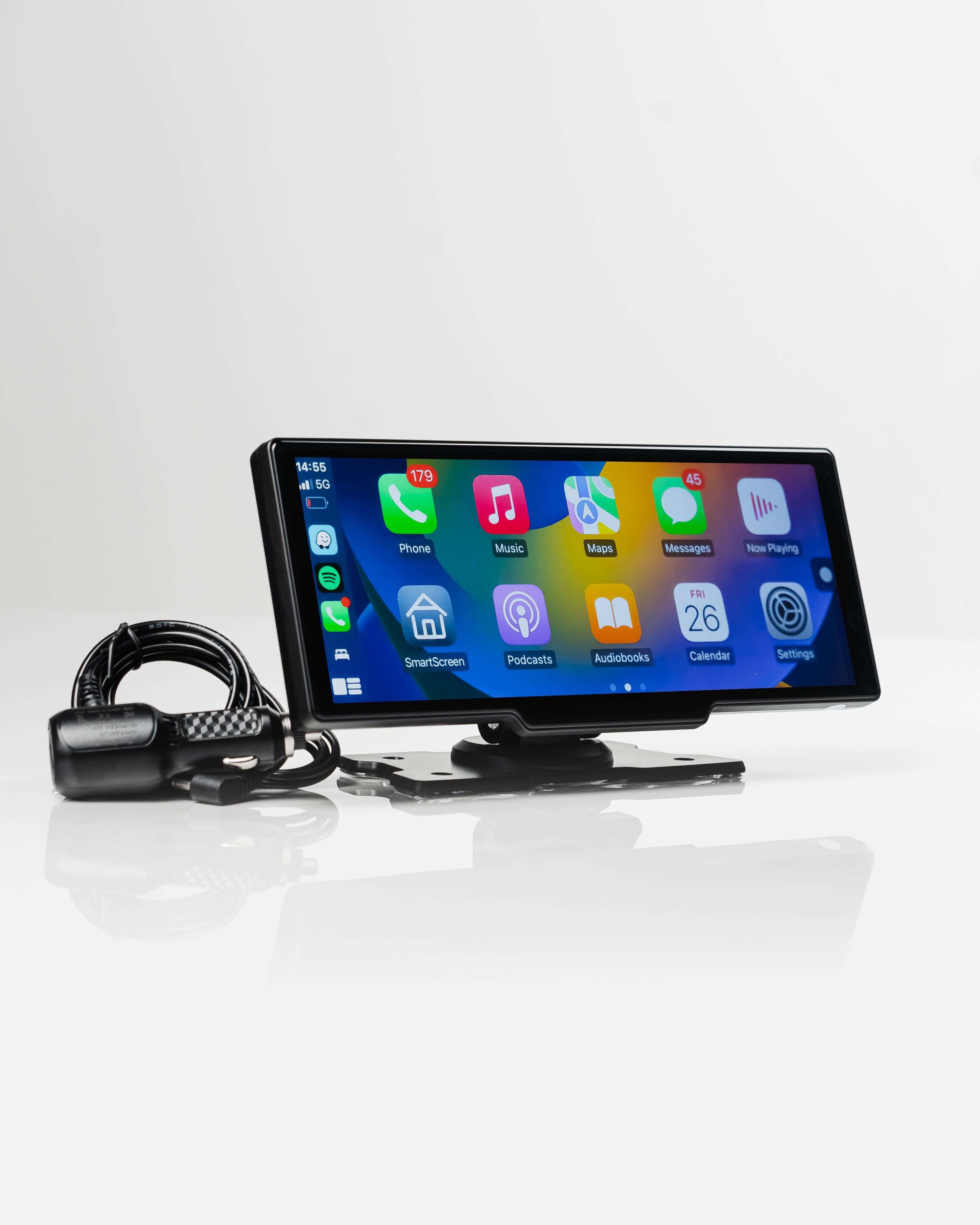 Draadloze CarPlay & Android Auto Display – Universeel Autoscherm met Touchscreen en GPS-Navigatie voor Veilige Handsfree Bediening | Sansoti