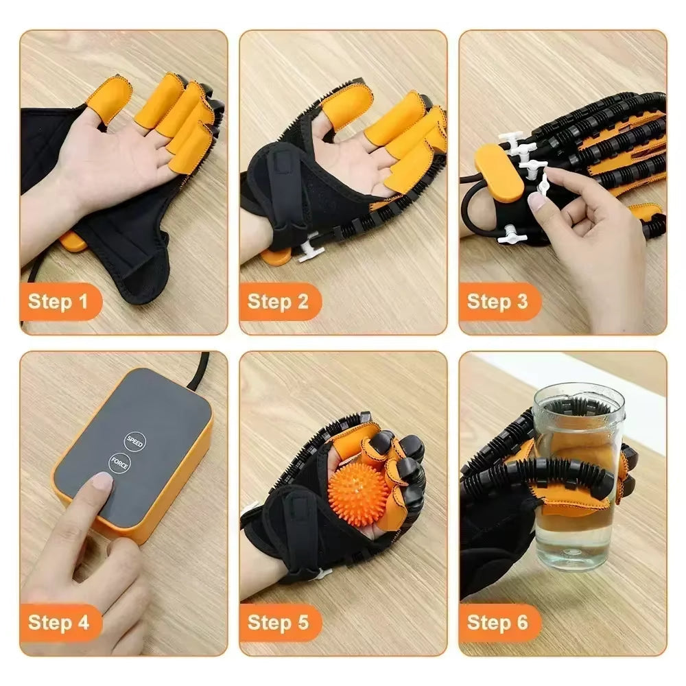 Automatische Handtrainer Handschoenen voor Revalidatie en Vingerkracht – Verstelbaar Revalidatiesysteem voor Thuis | Sansoti