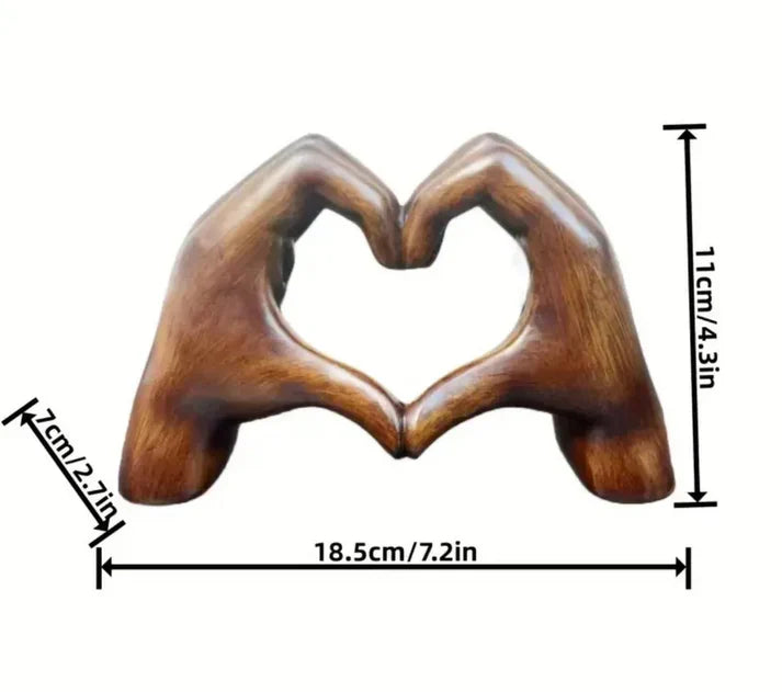 Herzfigur aus Holz – Handgefertigtes Liebessymbol als Dekoration oder Geschenk