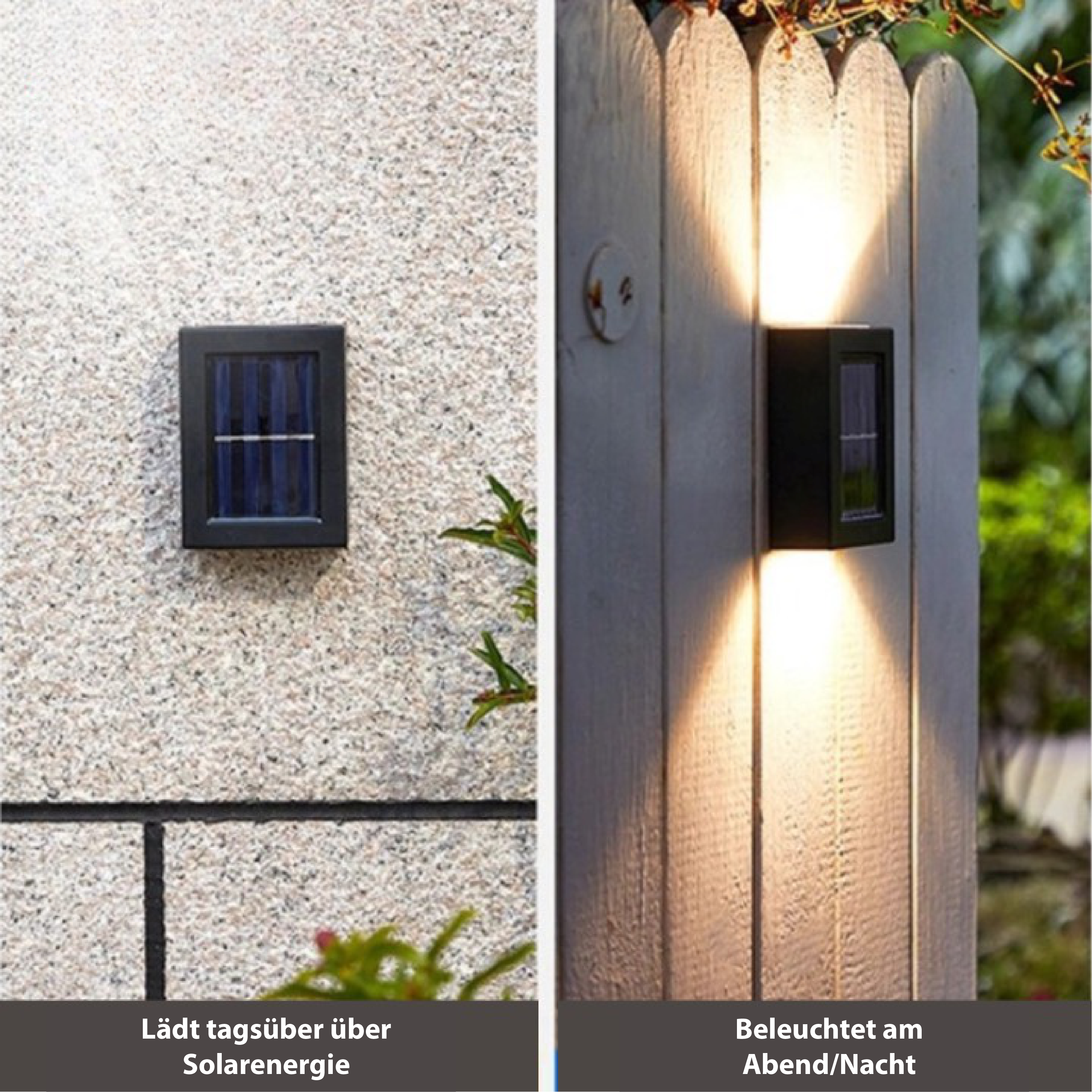 LED Solar Buitenlamp Draadloos Warmwit 3000K Weerbestendig IP65 Bewegingssensor Wandverlichting Terras Tuin Balkon Energiezuinig Tuinverlichting 8 Uur Accuduur | Sansoti