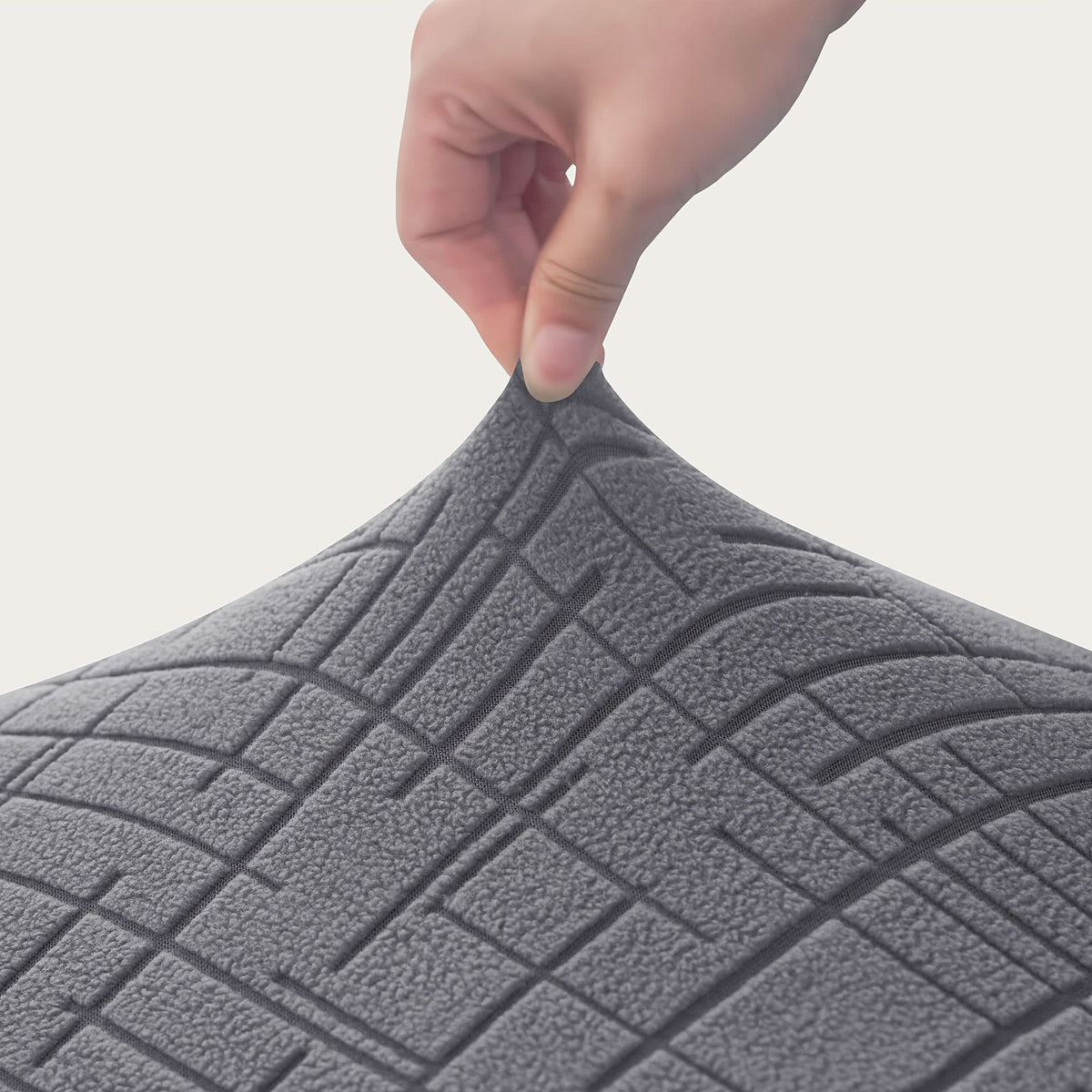 Elastischer Stuhlbezug mit weichem Stretch für Esszimmerstühle in modernen Farben, beige, grau, abnehmbar und waschbar | Sansoti