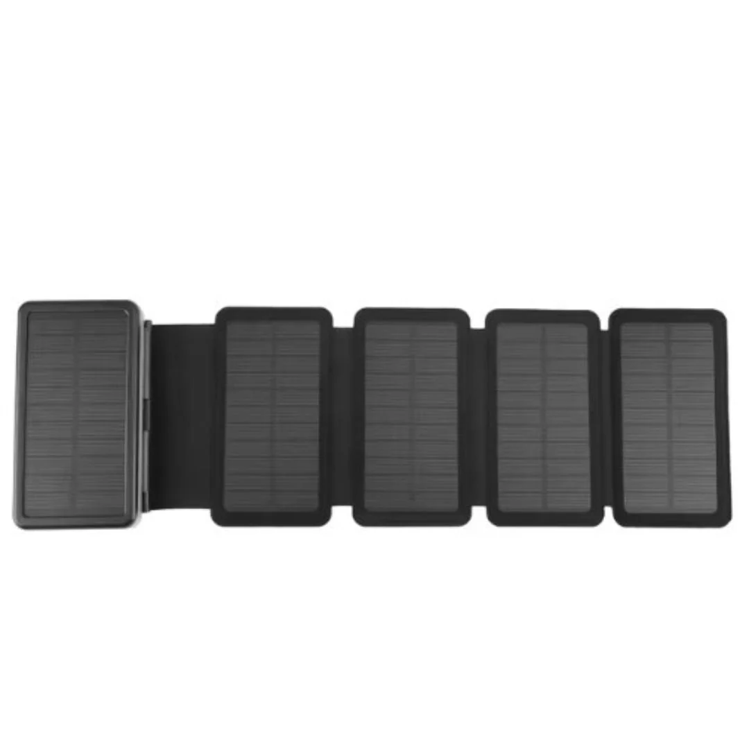 Opvouwbare Zonne-energiebank met Zonnepanelen Waterdicht Draagbaar Powerstation 10000-25000mAh Outdoor USB Oplader Reizen Camping Noodstroom | Sansoti