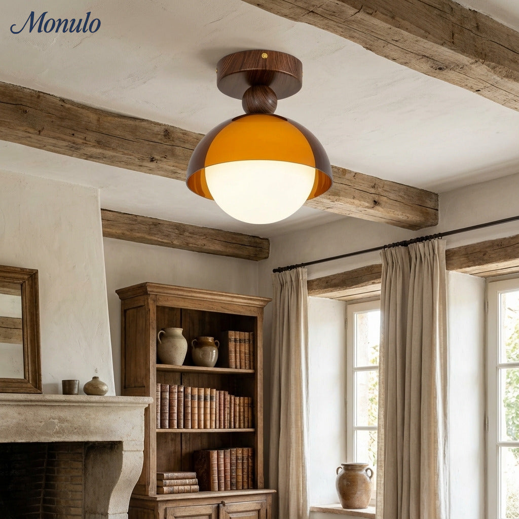 Vintage Plafondlamp met Zonsondergangstinten voor Gang en Entree – Moderne Sfeerverlichting | Sansoti