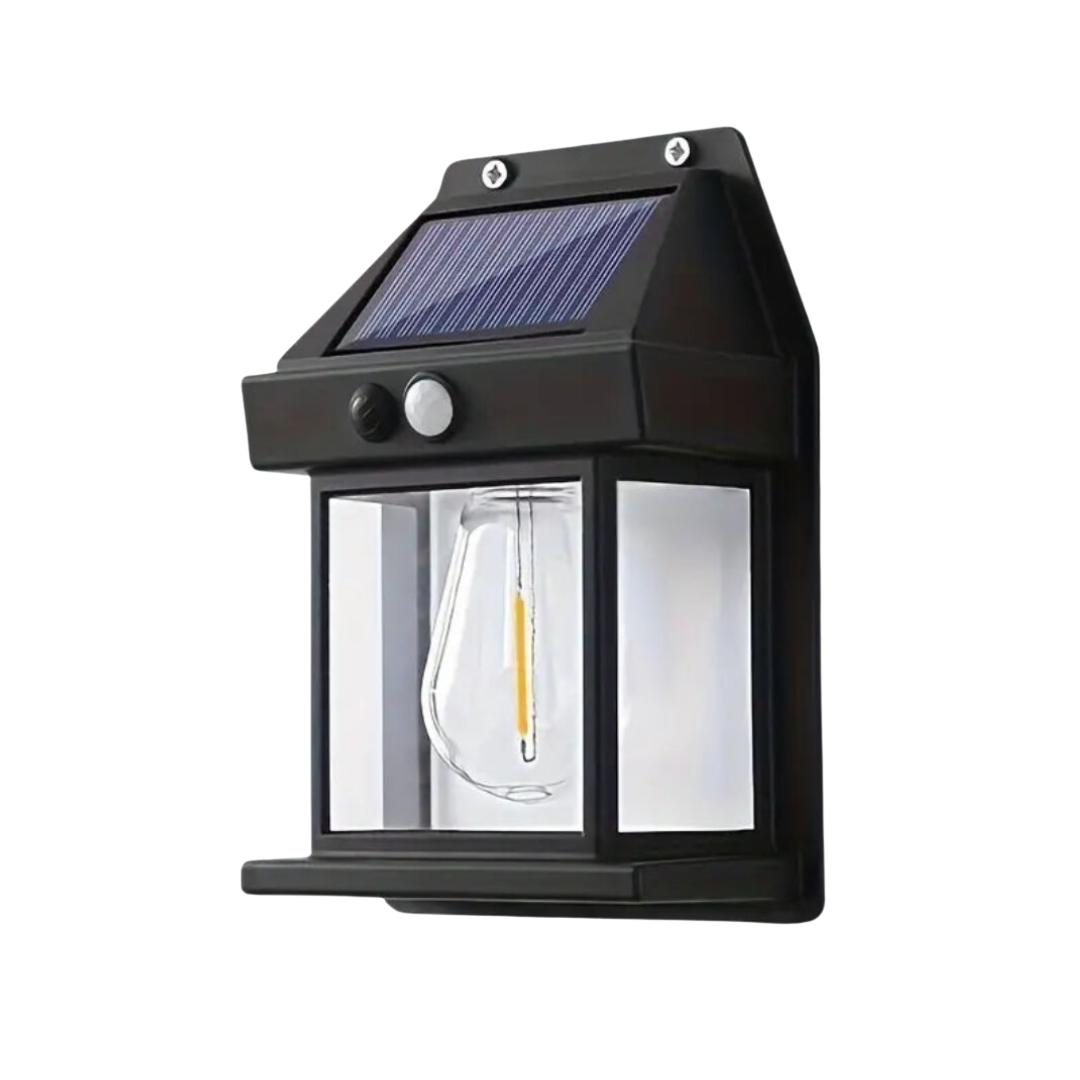 Solar-Außenlampe mit Bewegungssensor 3 W LED IP44 wasserdichte Wandleuchte für Garten Terrasse Balkon Auffahrt Beleuchtung | Sansoti