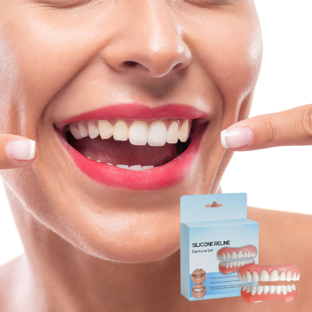 Silicone Cosmetic Teeth, Reusable Dentures for a Natural Smile at Parties and Events | Sansoti