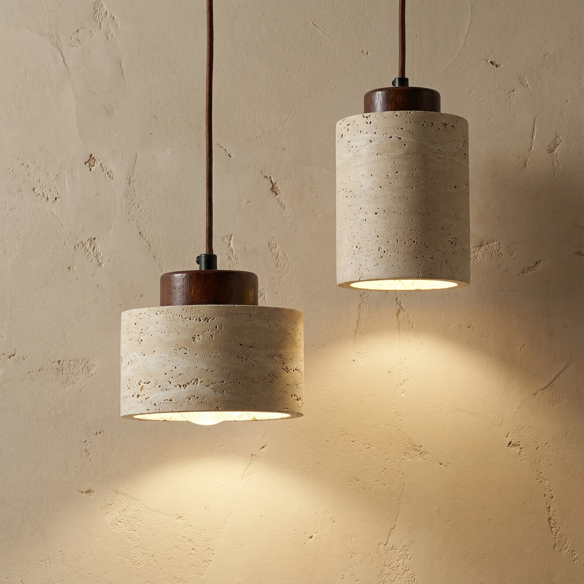 Vidar – Moderne Stenen Hanglamp met Natuurlijke Textuur | Sansoti