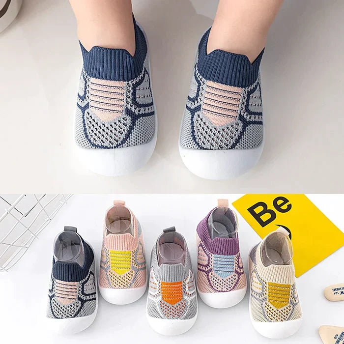 Antislip Babyschoensokken met TPR Zool Katoenen Bovenwerk voor Wandelende Peuters Eerste Stapjes Indoor | Sansoti