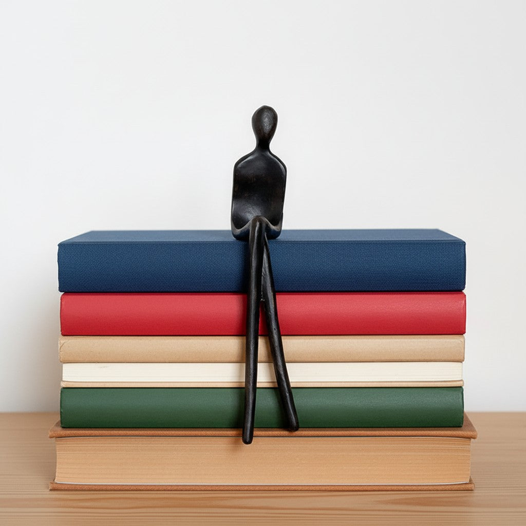 Geometrische Hondenbeeldje van IJzer – Minimalistisch Decoratief Sculptuur voor Bureau | Sansoti