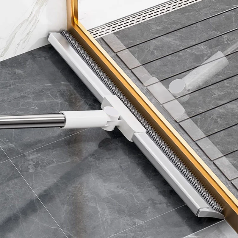 Bodenwischer mit Gummilippe und TPE-Bürsten 30cm 50cm Multifunktionale Reinigung für Hartböden | Sansoti