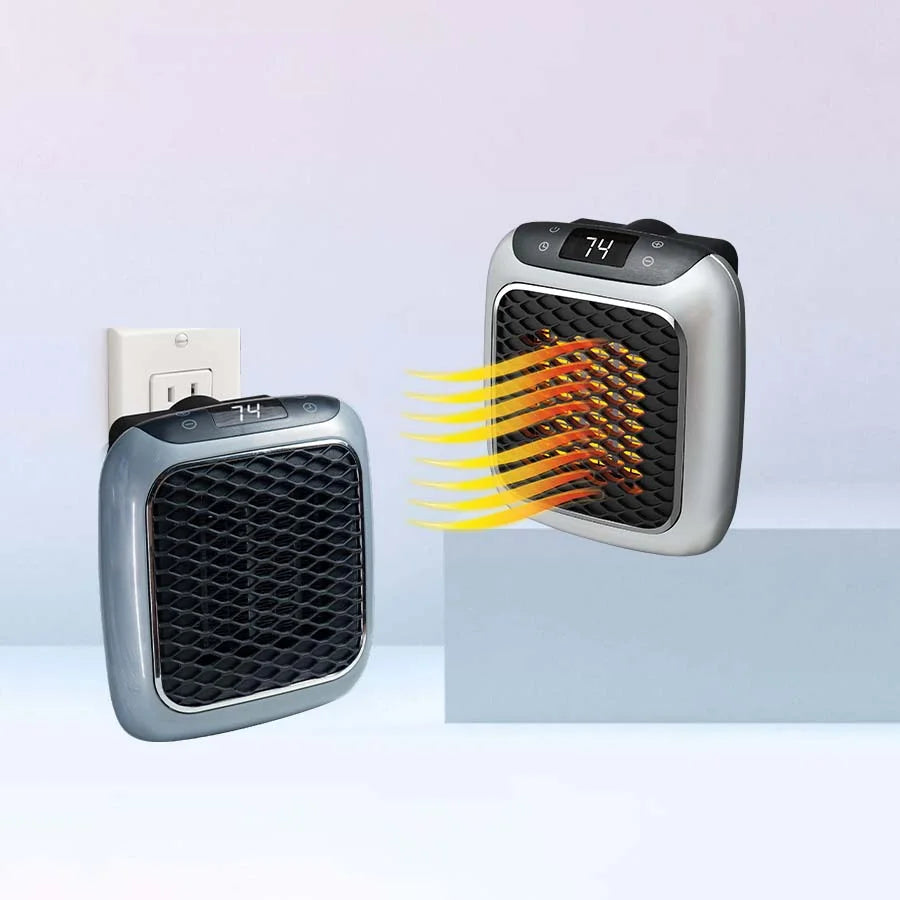 Draagbaar Verwarmingsapparaat 800W Compact Snelverwarming Ruimteverwarmer met Timer en Kantelbeveiliging | Sansoti