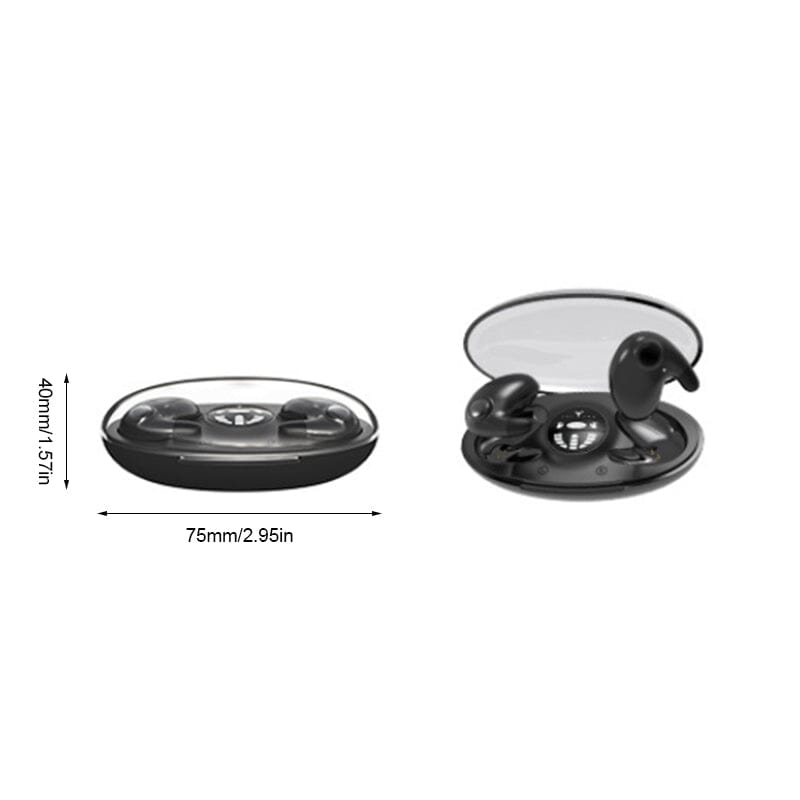 Bluetooth 5.3 Slaap Oordopjes Ultra Compact Draadloos Muziek In-Ear Onzichtbaar Geluidsdemping Handsfree Nachtrust Comfortabel Hardlopen Sport | Sansoti