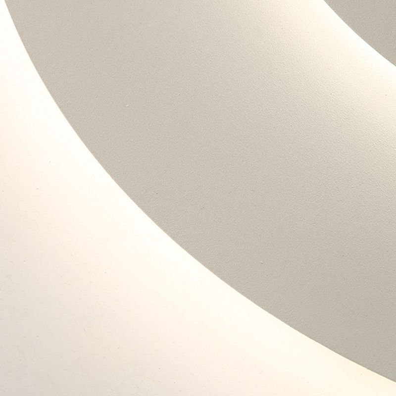Deckenlampe Rund 50cm LED Dimmbar Weiß Schlafzimmer Wohnzimmer Acryl Metall | Restfield