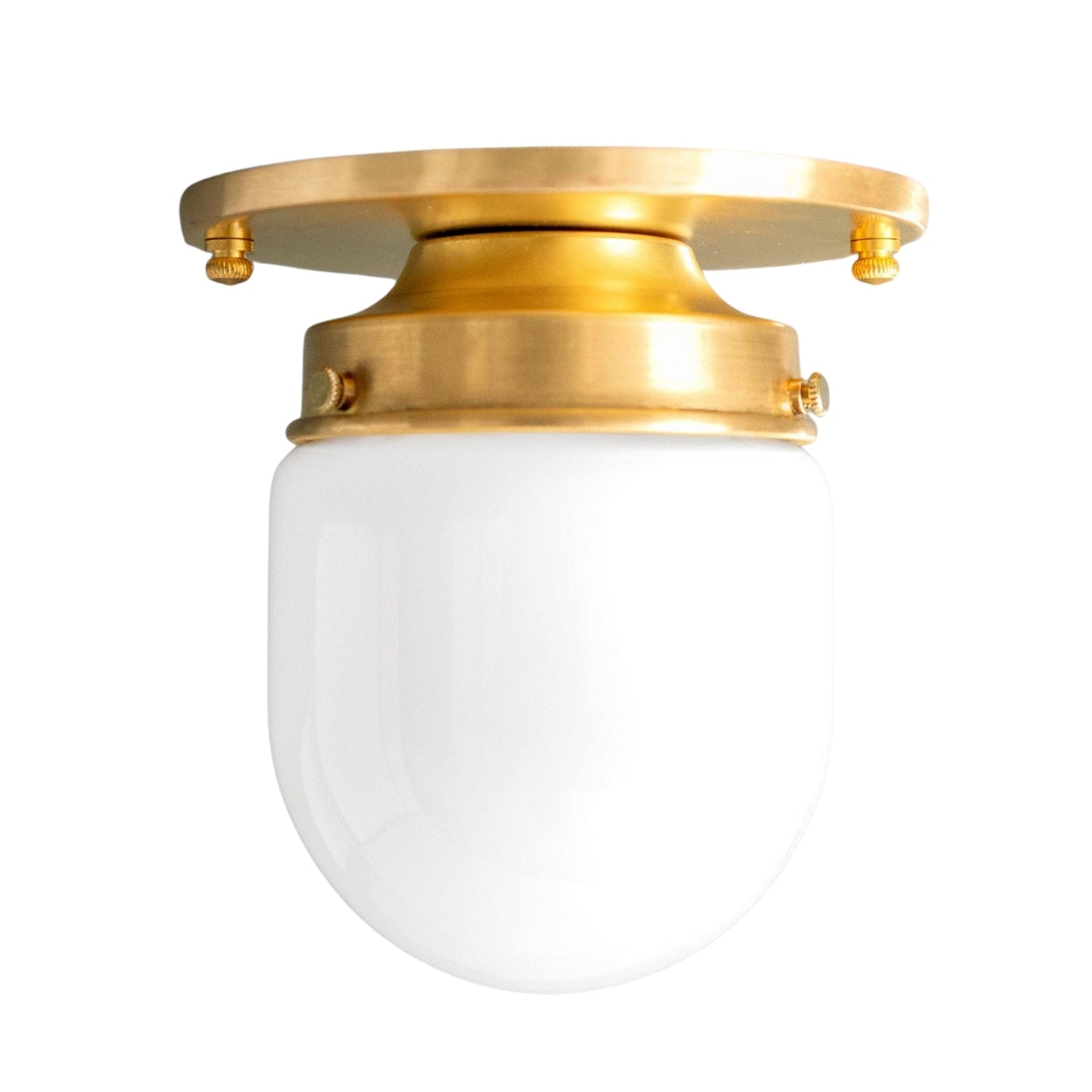 Opaal Glazen Wandlamp & Plafondlamp Dubbelfunctie Modern Design Messing | Sansoti