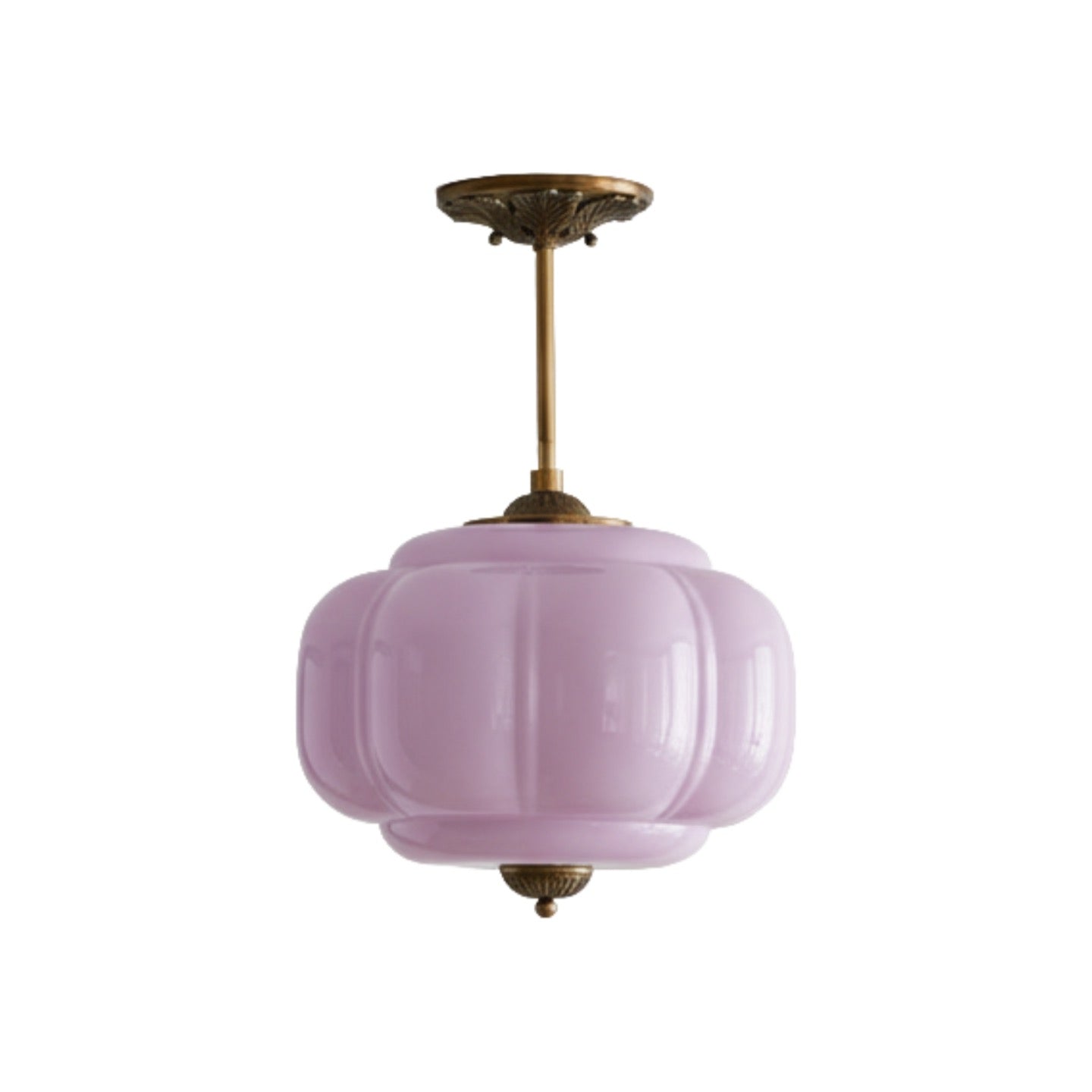 Vintage Melkglazen Hanglamp met Gegolfde Rand – Scandinavische Sfeerverlichting voor Keuken en Slaapkamer | Sansoti